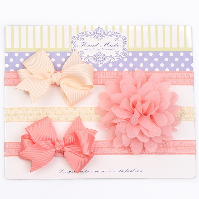 Baby Hair Bows Headband 3PC Set